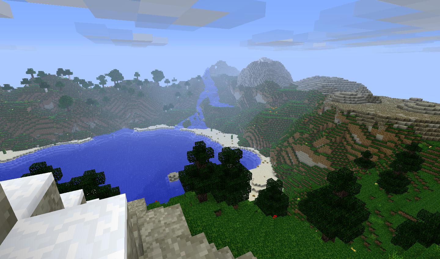 Screenshot of my map lazy island in Minecraft